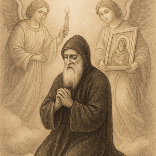 São Charbel em oração