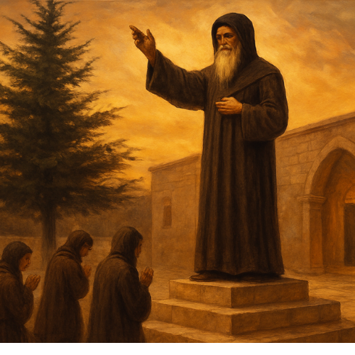 Unidos em oração à São Charbel